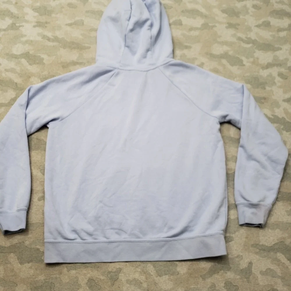 Nike Sweatshirt Womens Medium Blue Pullover Hoodie Gym Fitness